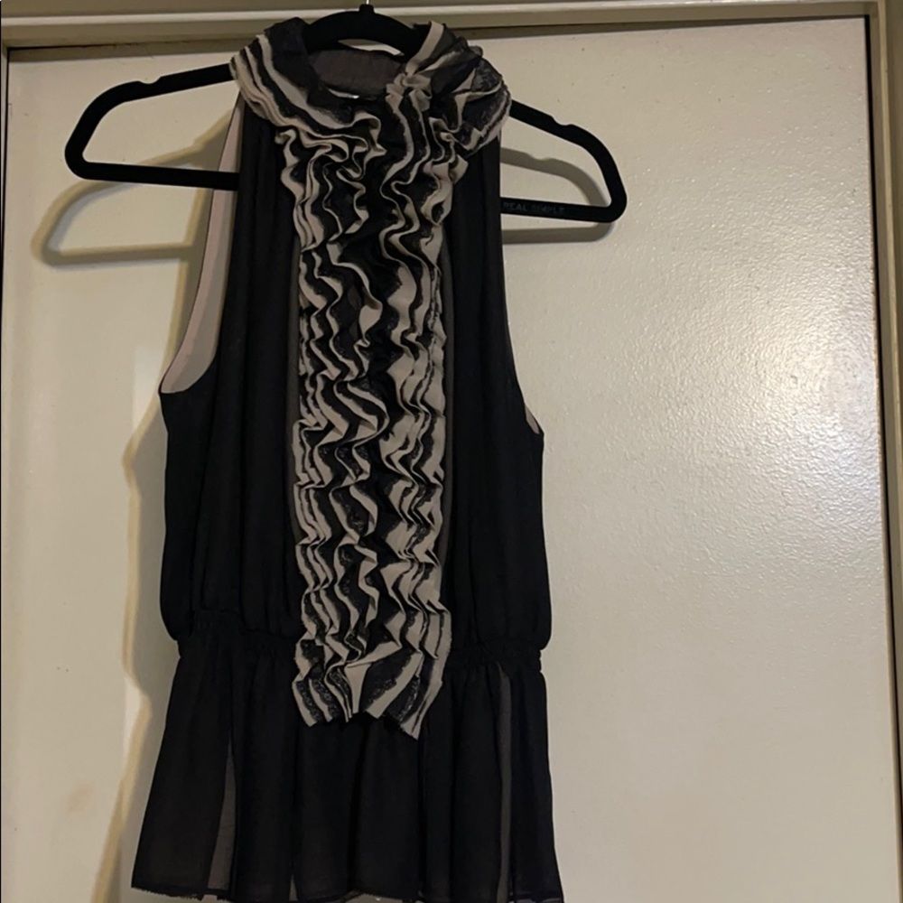 Vintage Robert Rodriguez Neiman Marcus ruffled  top